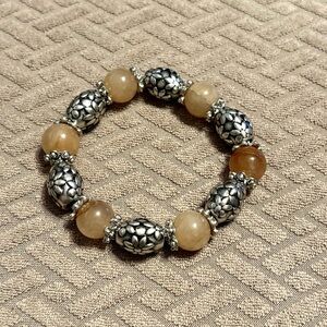 Jasper Gemstone Beaded Stretch Bracelet